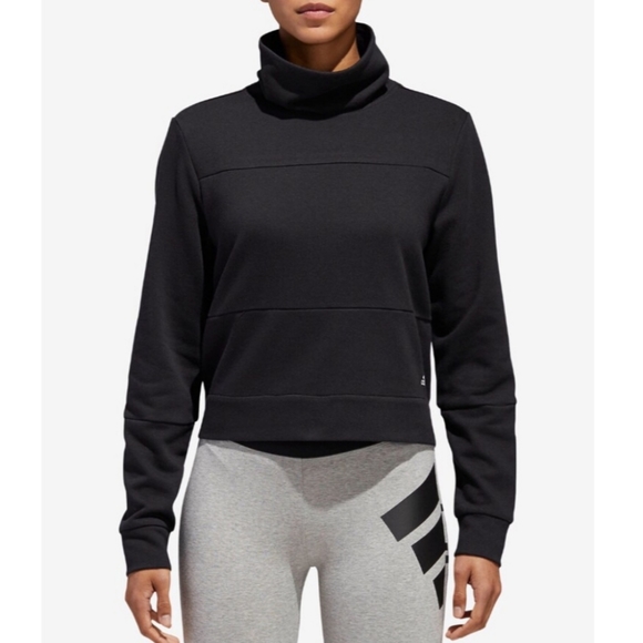 adidas logo tape hoodie